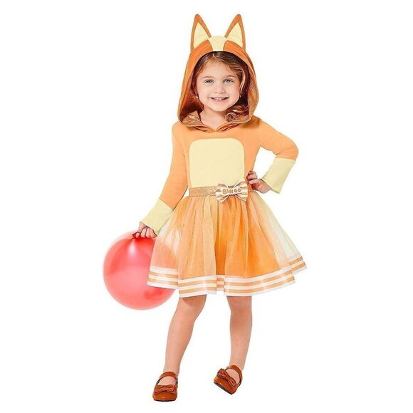 Spirit Halloween Toddler Girls Bingo Costume Dress Bluey Birthday Party